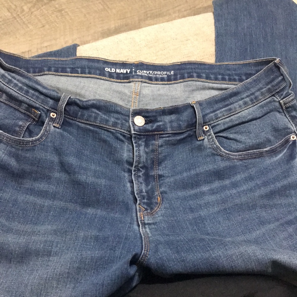 Old Navy curvy mid rise boot cut jeans